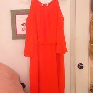 Emma & Michele Cold-Shoulder Dress